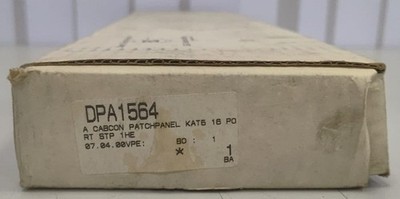 DPA1564 Cat5 Patchpanel 16-Port RJ45 STP 1HE Netzwerk Patch Panel