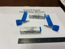 Lot of 2, Niagara 85582, 1/16" Carbide Square End Mills, 4F, 1-1/2" OAL, TiAlN