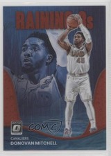 2022-23 Panini Donruss Optic Raining 3s Red Prizm 2/99 Donovan Mitchell #4 11es