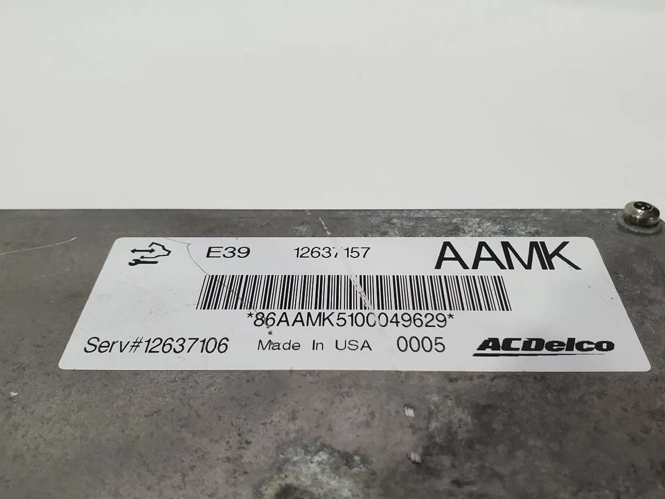 Оригинальный электронный модуль управления 3,6 л 2010 2012 Cadillac CTS 12637106 - Изображение 3 из 4