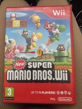 BOX ONLY - New Super Mario Bros Wii (Nintendo Wii Game 2009) - No Disc