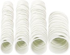 350pcs White Natural Rubber Bands,25mm/32mm/38mm/50mm Soft Elastic Bands Hair Ti