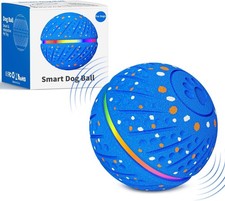 Interactive Dog Toys Ball - Smart Moving Bouncing Dog Ball with Colorful Lights,