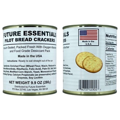 Survival Crackers with 30-Year Shelf Life - Ready to Eat Emergency Food Pack