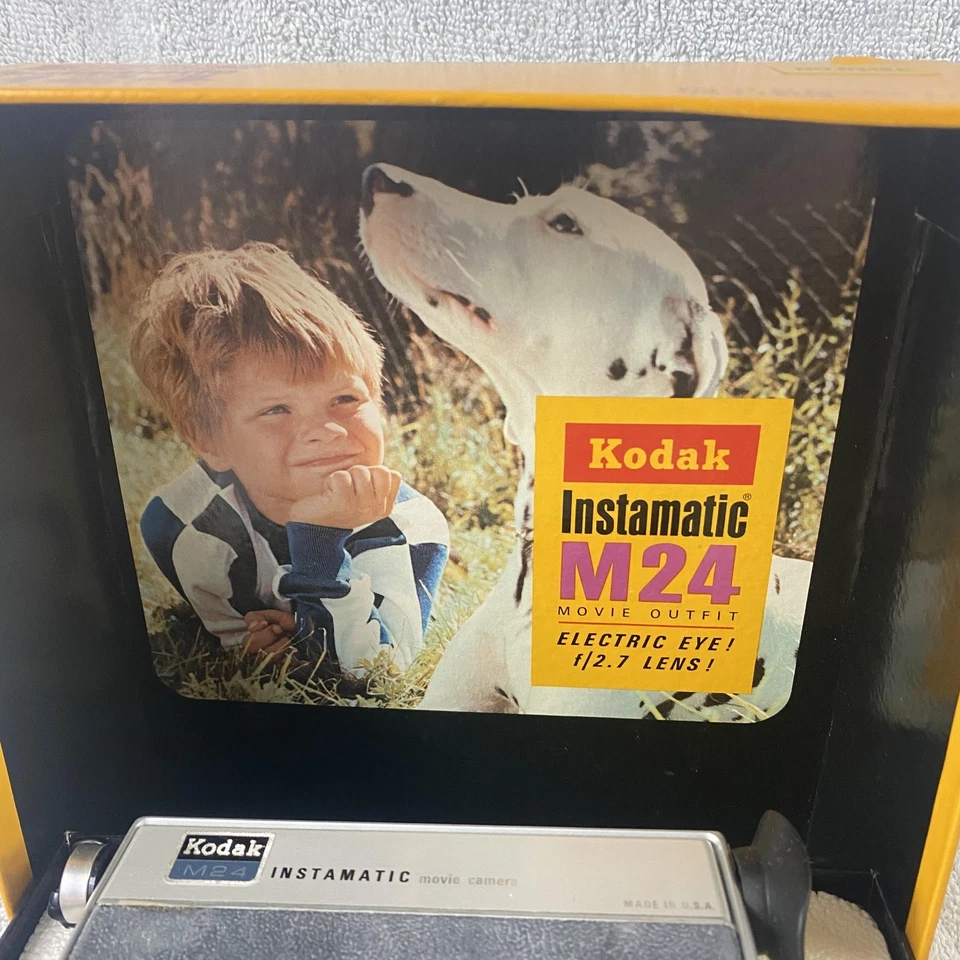 Cámara de película Kodak Instamatic M24 Super 8 de colección ojo eléctrico caja de 14 mm F/2,7 Foto 3 de 4