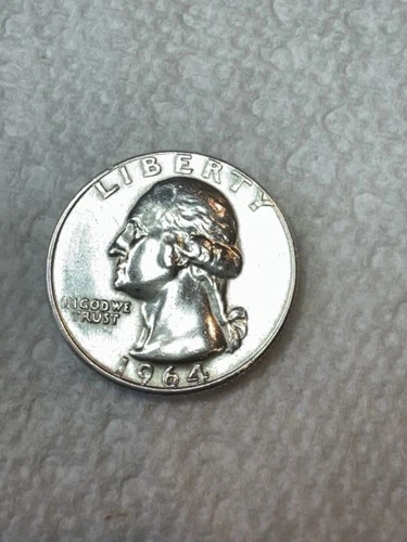 1964 D Washington Quarter 90% Silver Extra Fine XF