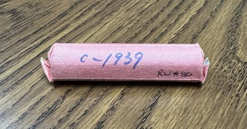 💰 1939 Lincoln Wheat Cent Roll - From Estate 💰 RW#80