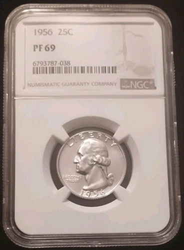1956 Proof Washington Quarter NGC PF69