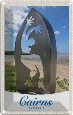 Blechschild 30x20 cm Cairns Australien Strand Meer Natur Bildmotiv Reisemotiv Ab