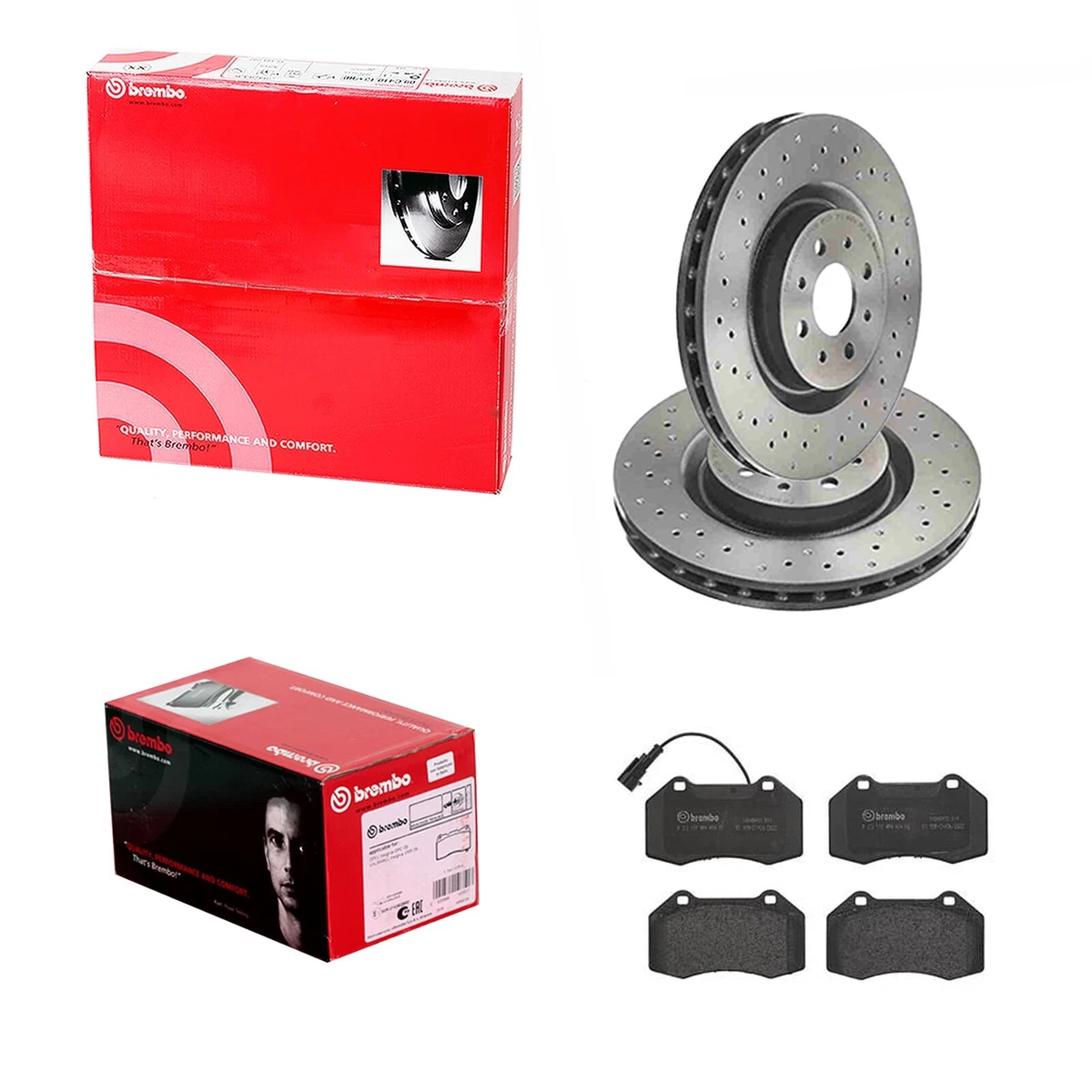 Kit Pastiglie Freno, Disco Asse Posteriore Freno per Audi, Seat, Skoda