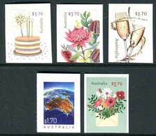 2025 Cherished Celebrations - MUH Set of 5 x $1.70 Booklet Stamps
