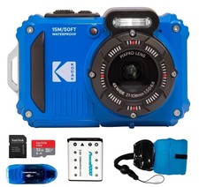 Kodak PIXPRO WPZ2 Waterproof Digital Camera 32GB Bundle Blue
