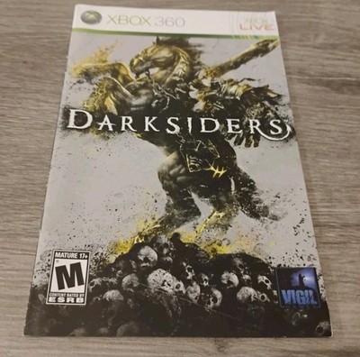 Darksiders (Microsoft Xbox 360, 2010) Manual Only