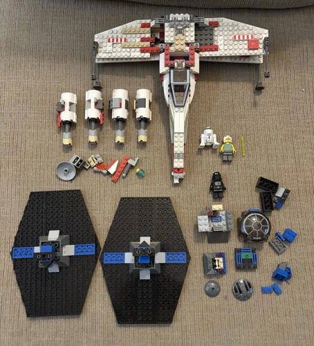 New ListingLEGO Star Wars 4502 X‑Wing Fighter Ship & 7146 Tie Fighter Lot Incomplete