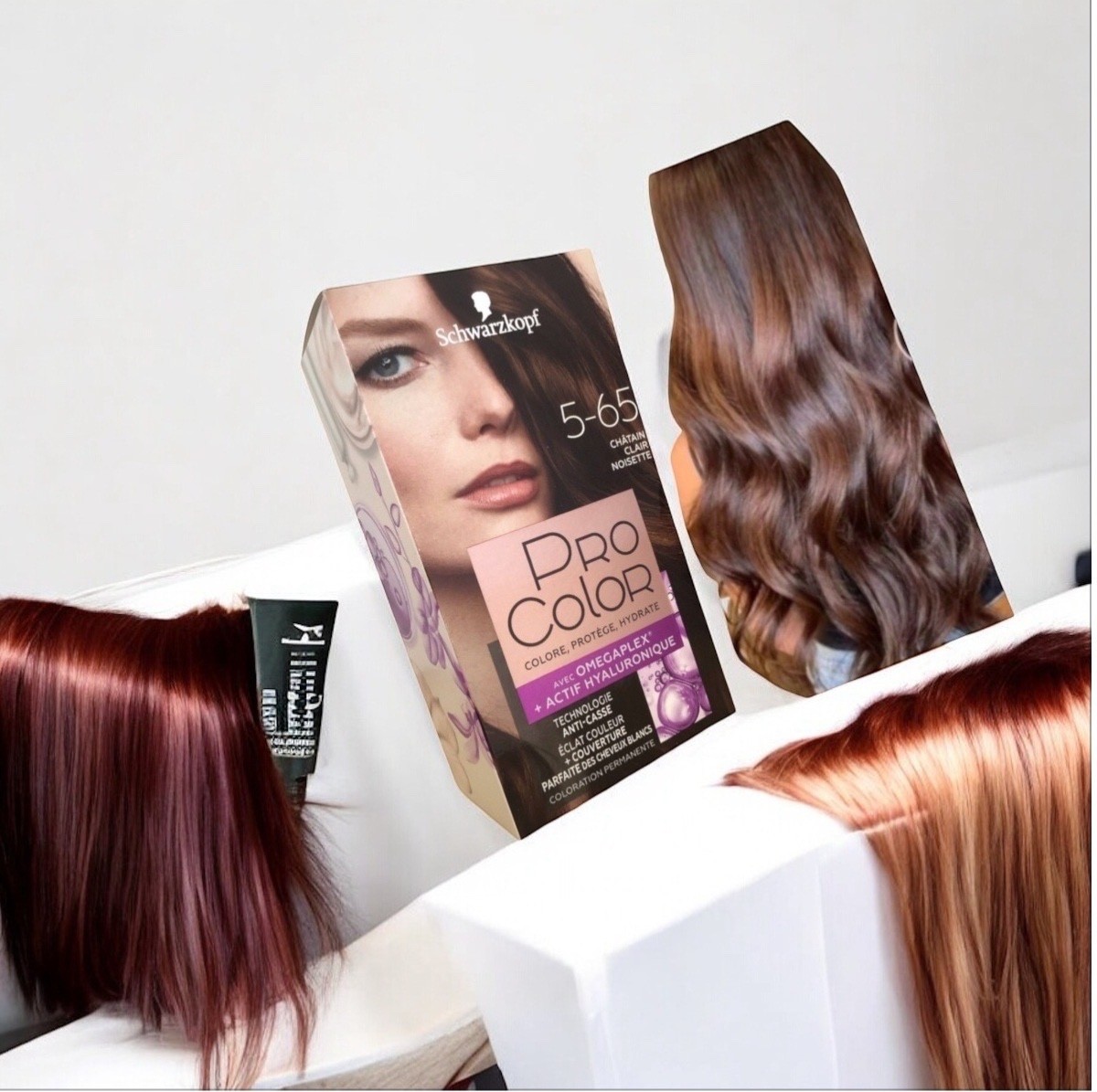 Coloration permanente Schwarzkopf Pro Colo 6-65 châtain clair noisette lot de 2