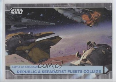 2021 Star Wars Battle Plans Foilboard Republic & Separatist Fleets Collide 2k3