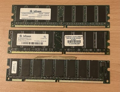 Infineon SDRAM 256MB 512MB DDR 333 400