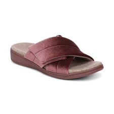 NEW COLLECTION Vionic Women's Relax II Slippers Sable Velvet Medium Width AUTH