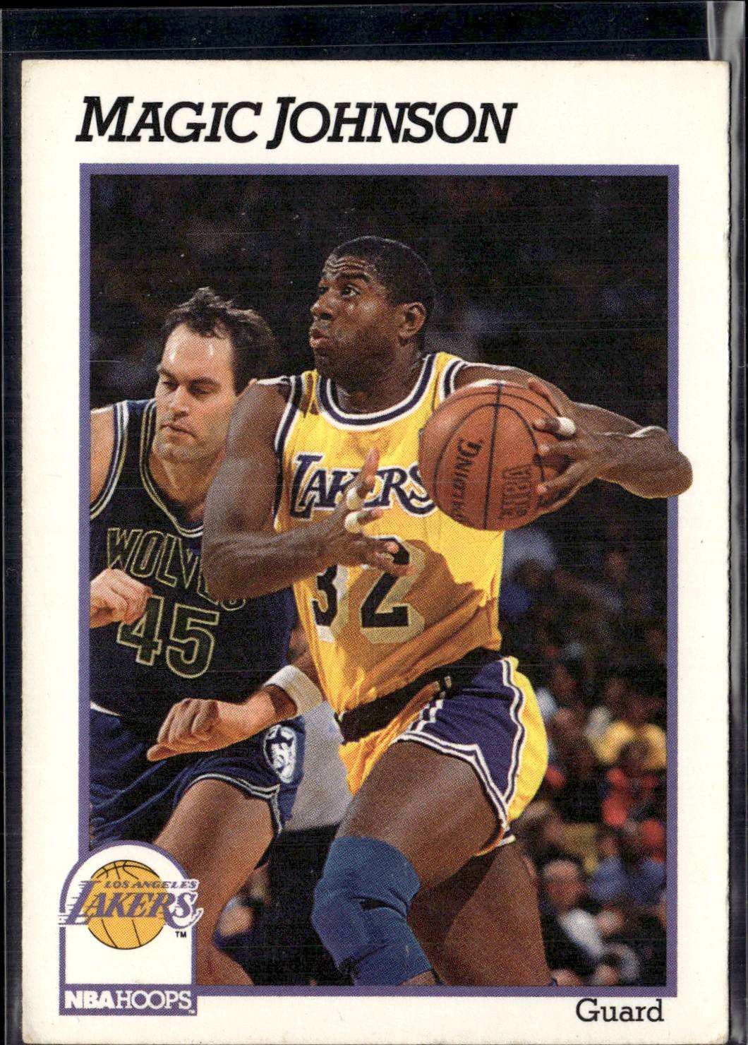1992 Hoops 100 Superstars Magic Johnson Los Angeles Lakers #101