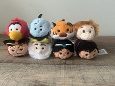Authentic Disney Store Tsum Tsum Aladdin Mini Plush NWT Complete set of 8 