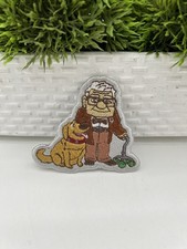 Carl & Dug UP Pixar Iron On Embroidered Patch Disney Movie Fan Art Badge