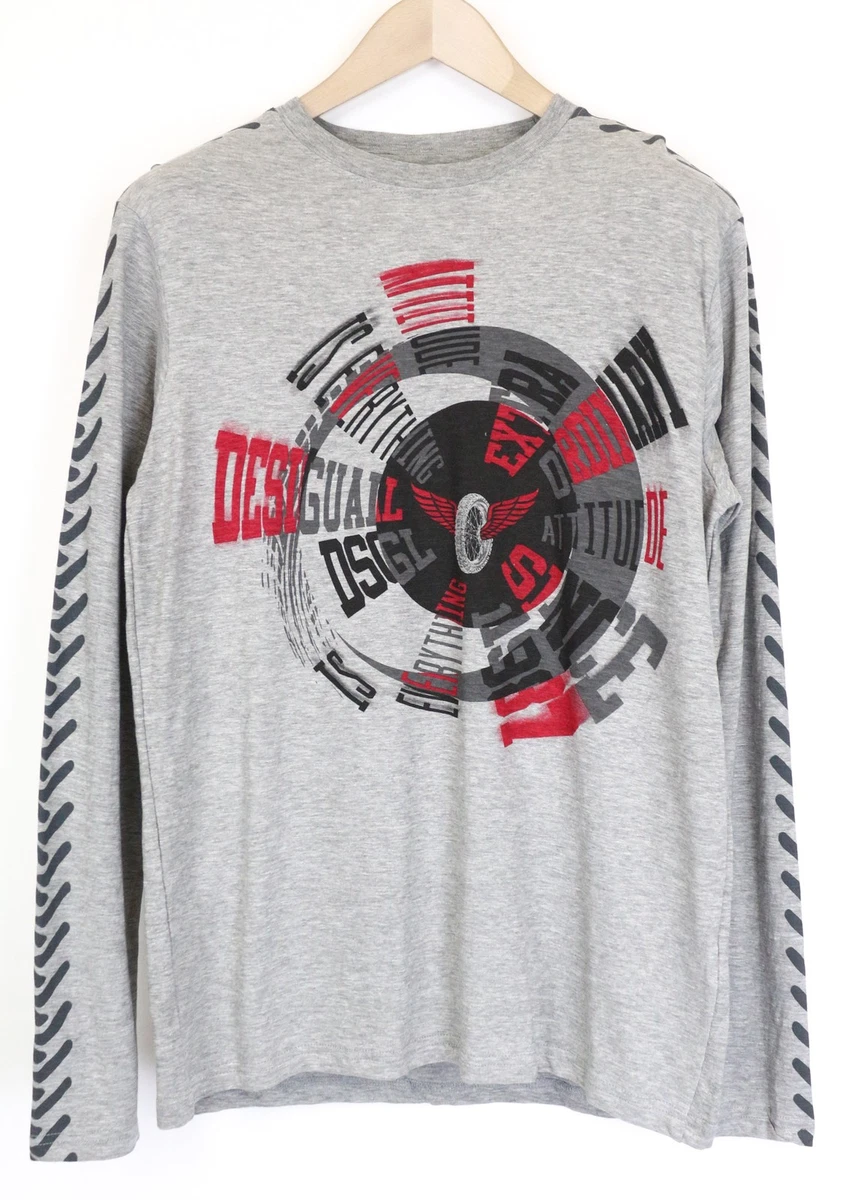 T-shirt Manches Longues Desigual Pour Homme - Taille XL, Couleur Bleue, Coton, Neuf Sans étiquettes