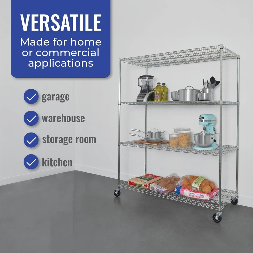 SafeRacks NSF Certified Storage Shelves, Heavy Duty Steel Shelves for Storage - Image 3 of 4