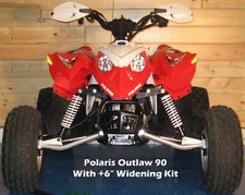 Kit de ensanchamiento de ATV Polaris Outlaw 90 o Outlaw 110 brazos en A y amortiguadores (+6)