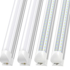 8FT 72W T8 Integrated LED Tube Light Bulb 6500K 8 Foot LED Shop Lights Fixture