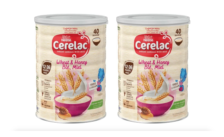 Nestle Cerelac - Infant Honey & Wheat Cereals with Milk From 12 Months 1 kg X 2