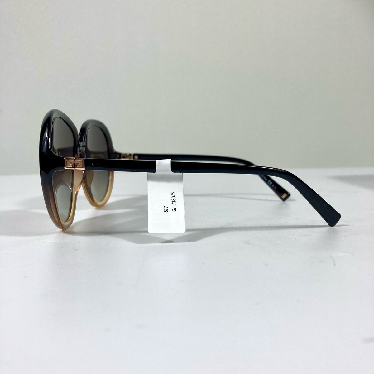 Givenchy GV 7180/S GLNJL Brown Yellow Sunglasses Gradient 61mm Round Oval Flash Givenchy GV 7180/S GLNJL Brown Yellow Sunglasses Gradient  main image 2
