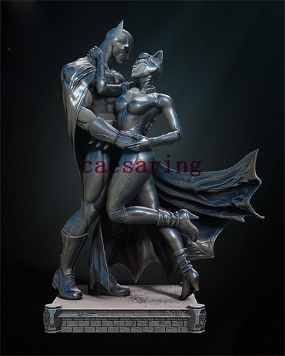 Catwoman and Batman 3D Printing Figure Unpainted Model GK Blank Kit New In Stock - Picture 11 of 12