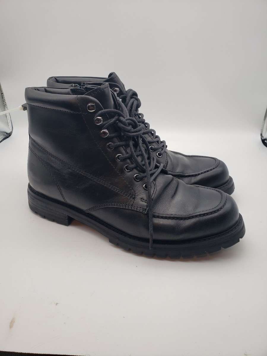 BLONDO Mens 2 Tone Leather Lace Up Insulated Waterproof Combat Ankle Boots Sz 12 Blondo Men main image 2
