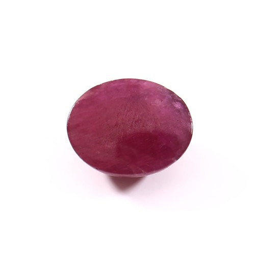 5.80CT 5.5mm Natural Oval Red Ruby Cabochon Loose Gemstone Unheated Untreated - Picture 5 of 5