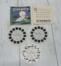 Gaf View Master Reel Set of 3 Reels Casper the Friendly Ghost w/ Booklet Vintage