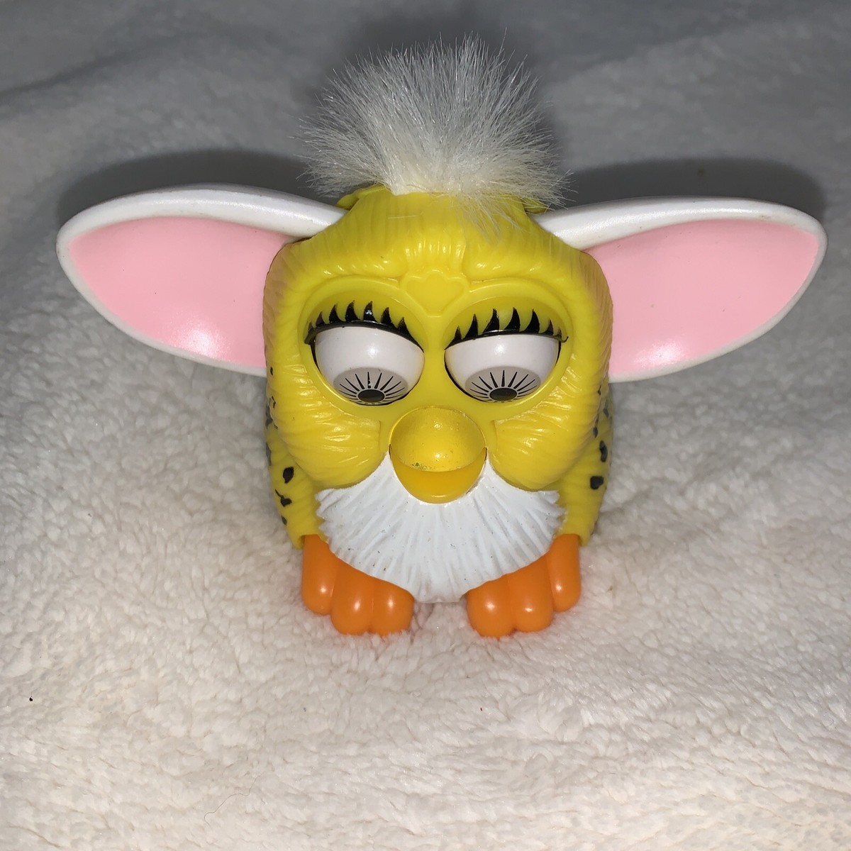 Small Hard Yellow Spotted Furby | eBay