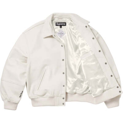 Supreme Gore-Tex Infinium Leather Varsity Jacket FW23 Supreme Gore-Tex Infinium Leather Varsity Jacket FW23