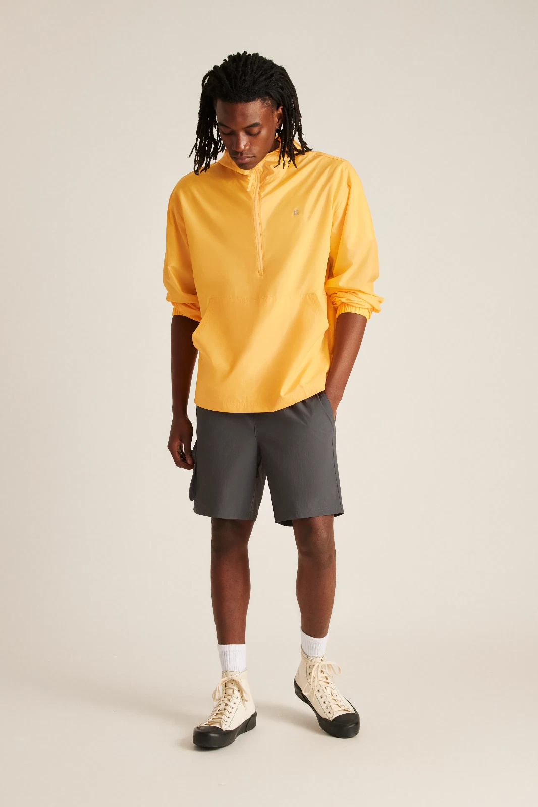 Bonobos Lightweight Ripstop Anorak, Canary Yellow, XXL