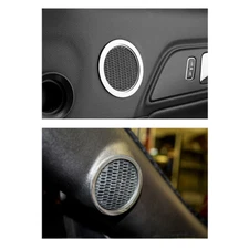 American Car Craft Upper Midrange/Tweeter Trim Ring Kit Polished Stainless St...