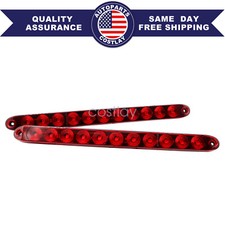 2pack 15 11 Led Red Trailer Light Bar Waterproof Tail Brake Marker Id Bar