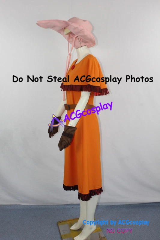 Digimon Adventure Mimi Tachikawa Cosplay Costume acgcosplay dress include hat - Imagem 3 de 4