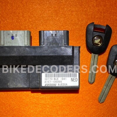 Honda CB650F 2014-16  CDI ECU Coded Keys Locks Set 38770-MJED-D41