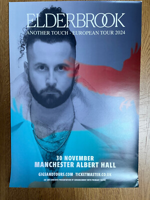 Elderbrook  Albert Hall Manchester 30 Nov 2025 A3 Poster