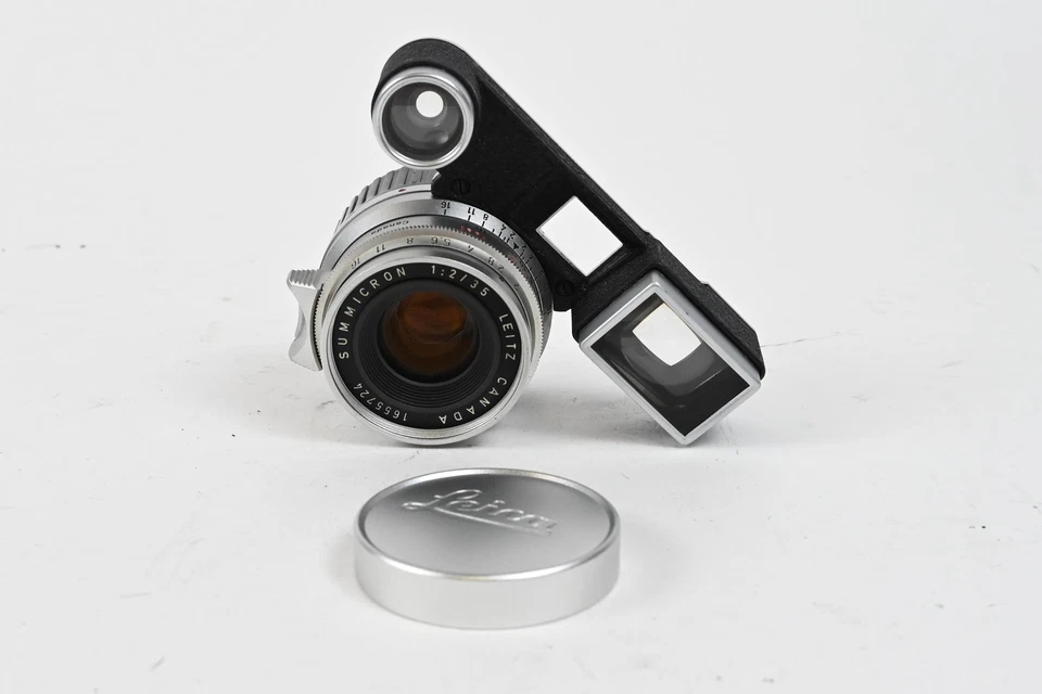 Leica 11108 35mm f2 Summicron Lens Chrome v.I 8-Element w/eyes *Read #724