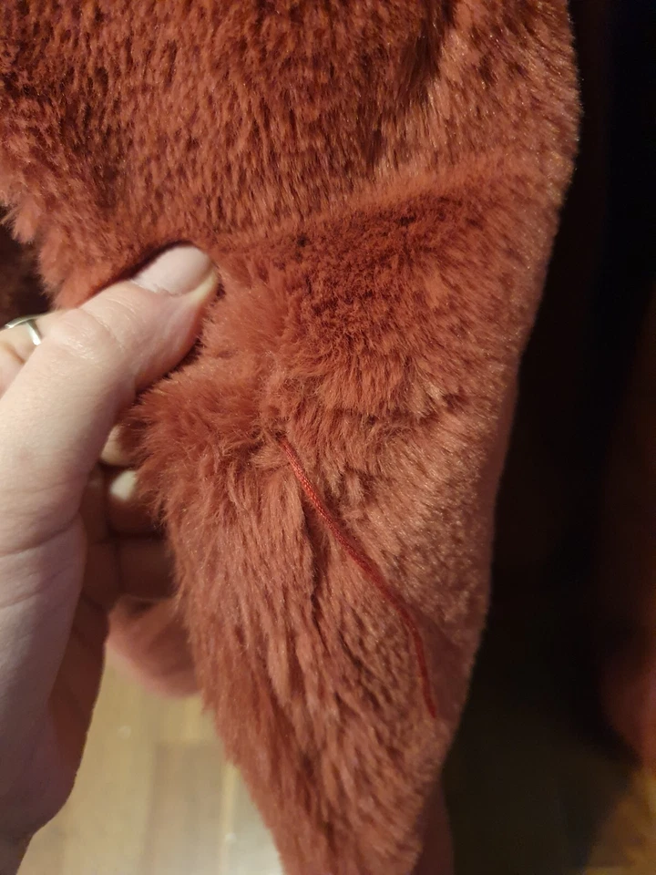 Abrigo para mujer rosa papaya talla 10 Foto 4 de 4