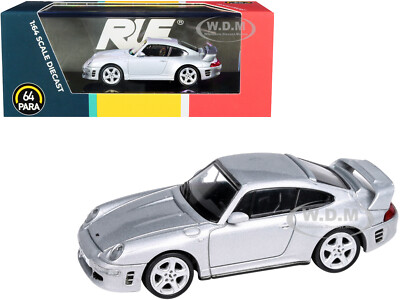 RUF CTR2 SILVER METALLIC 1/64 DIECAST MODEL CAR BY PARAGON PA-55371