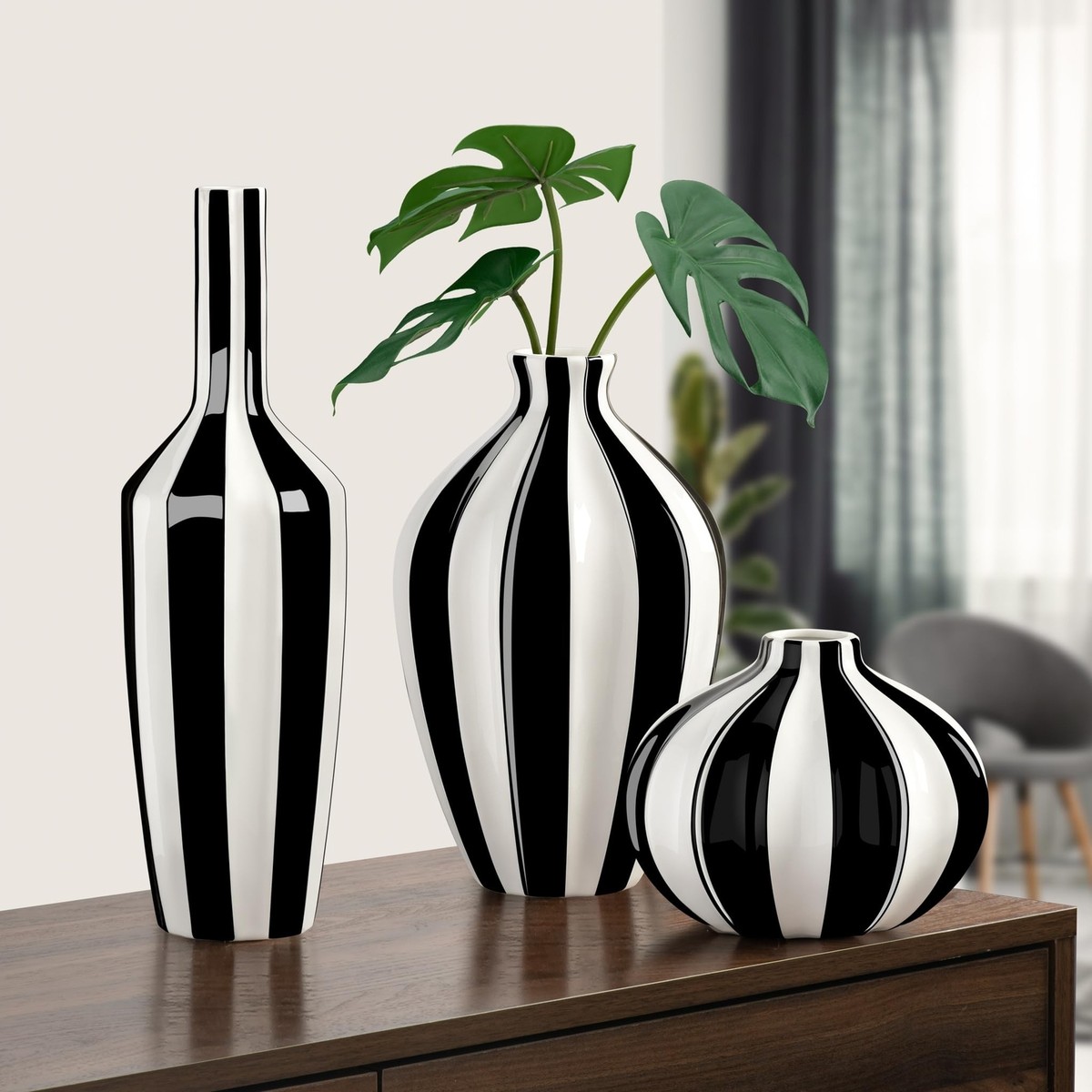 Vaso In Ceramica Bianco Alto 28 Cm Con Superficie Smerigliata, Vasi Di Fiori Moderni Per La Decorazione Di Tavoli Interni, Vasi Decorativi Per Erba Pampa, Vaso Boho Per Fiori Freschi Fiori Secchi