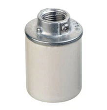 Leviton 1 3/4" Porcelain Keyless Socket w/Insulator and 1/8 IP Threaded Mount 