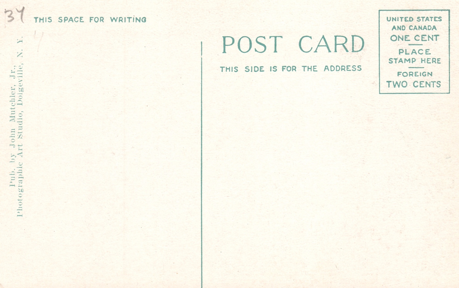 Postcard L.F. & Disaster Risk Reduction Train Breaking Snow Dolgeville