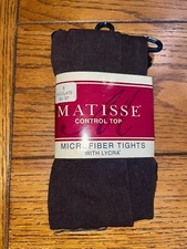 Matisse Control Top Microfiber Tights Size B - Chocolate Color - New